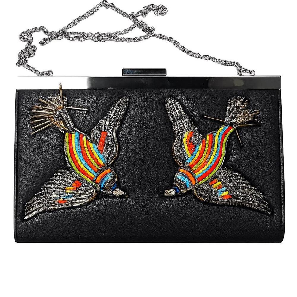 Capsule Beaded Bird Clutch Purse NWT Clutch - Picture 3 of 4
